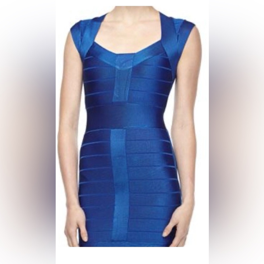 French Connection royal blue bandage bodycon dress. NWT